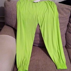Neon Green joggers
